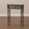 Baxton Studio Noemie Country Cottage Farmhouse Brown Finished 1-Drawer Console Table 146-8183 - alternate 9